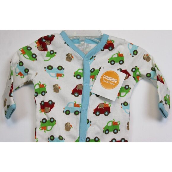 NEW 2014 Gymboree Baby Beaver 3-pc Layette Newborn 0-3 Sleeper Romper Beanie Hat - Picture 3 of 16